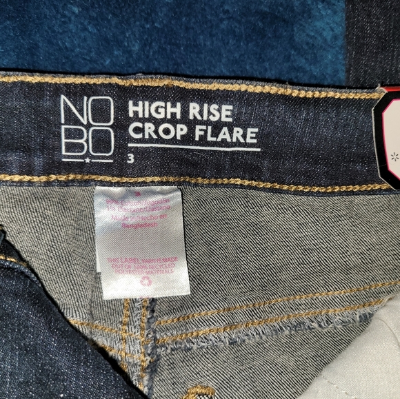 NOBO High Rise Crop Flare Jeans 3 - Picture 4 of 8